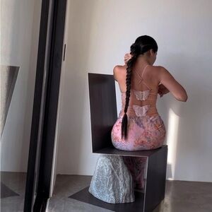 I.AM.GIA Ellery Butterfly Pink Floral Paisley Dress